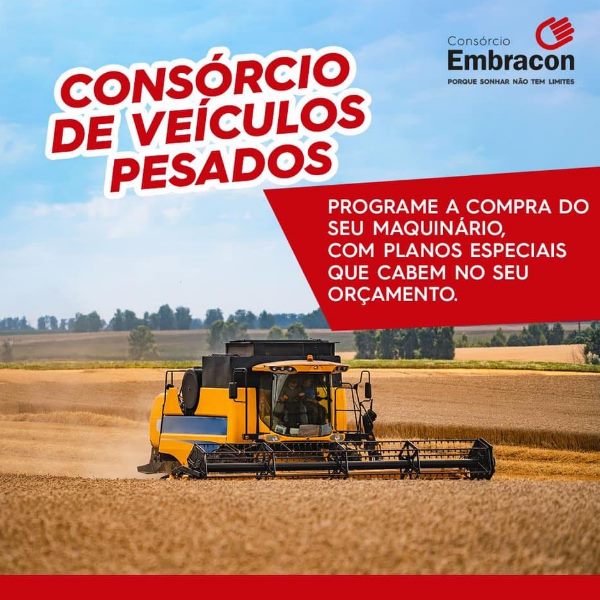 Consórcio de Máquinas Agrícolas em Itabirito - MG